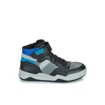 GEOX J PΕRΤΗ  ΠΑΙΔΙΚΑ SNEAKERS  ΑΝΑΤΟΜΙΚΑ ΜΑΥΡΑ  J367RF054FUC0043  